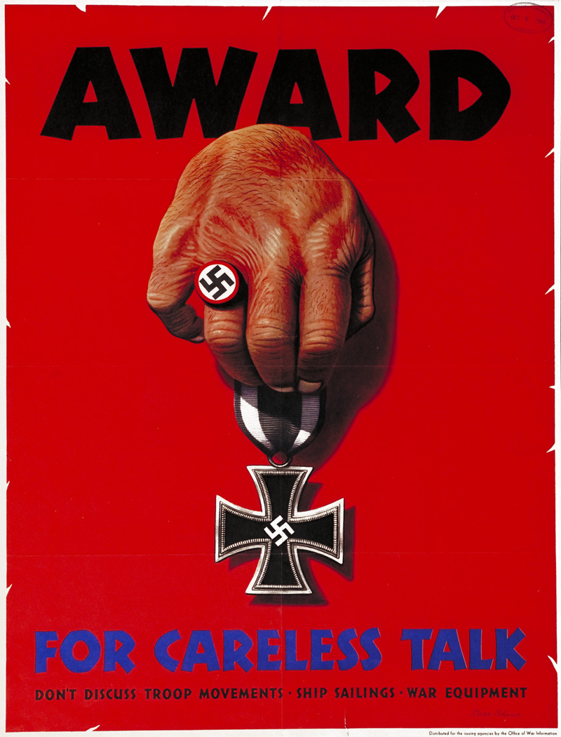 Illustration for article titled The Best Operations Security Propaganda Posters From World War II